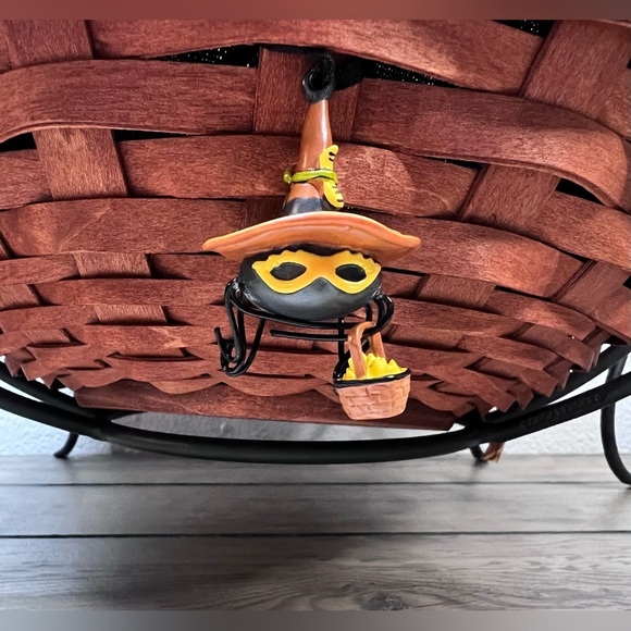 Longaberger NEW 2006 Large Autumn Treat Spider Basket Liner Tie-on & Spider legs - Picture 12 of 15